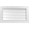 Ekena Millwork Vertical Surface Mount PVC Gable Vent: Functional, w/ 2"W x 2"P Brickmould Sill Frame, 24"W x 14"H GVPVE24X1403SF - alternate 1